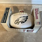 Philadelphia Eagles Wilson Nfl Signature Autograph White Panel Football (read). Fixed Price $49.99.