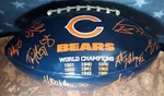 Chicago Bears Football 2008 Wilson Glossy Navy Blue. Printed Signatures. Vgc+. Fixed Price $28.00.