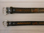 American Flag Leather Belt, Stars & Stripes, Made In Usa Hand Crafted Patriotic. Fixed Price $39.95.