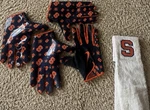 Nike Football Gloves Navy Orange Xl Full Finger Synthetic Unisex Adults Pair. Fixed Price $100.00.