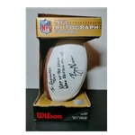 Wilson Nfl Autograph Football Mini 'the Duke' Signed With Inscription. Fixed Price $135.00.