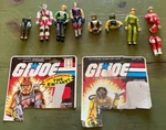 Gi Joe Action Figure Lot Grunt? Tomax Psyche Out Torch & Blister Cards 1982. Fixed Price $51.90.