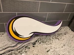 Nfl Minnesota Vikings 3D Fan Foam Logo Wall Sign Decor Large. Fixed Price $16.50.