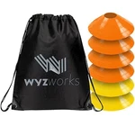 6PCS Outdoor Training Flag Football Goal Line Marker Cones Agility Drills W/ Bag. Fixed Price $8.99.