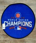 Chicago Cubs 2016 World Series Champions Baseball Rug Mat - 26IN. Diameter. Fixed Price $24.95.