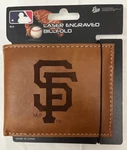 Mlb San Francisco Giants Lazer Engraved Bi-fold Billfold Wallet By Rico. Fixed Price $21.99.