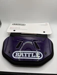 Battle Back Bone Youth Football Plate Purple Nwt Universal Fit Hard Shell. Fixed Price $22.99.