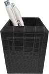 Black Crocodile Embossed Leather Pencil Cup. Fixed Price $59.99.