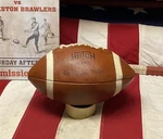 Vintage 1950S Hutch Leather Football Hof Lou 'the Toe' Groza 63KT Display Browns. Fixed Price $69.52.