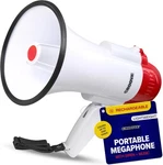 Rechargeable Megaphone Bullhorn Speaker 1000 Yard Voice Range Lightweight Mini. Fixed Price $40.87.