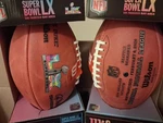 Super Bowl Lx 60 Seahawks Official Wilson Leather Authentic Game Football. Fixed Price $175.00.