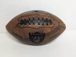 Nfl Raiders Wilson Leather 9" Mini Football Vintage Logo Need To Add Air. Fixed Price $15.99.