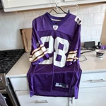 Reebok Minnesota Vikings Adrian Peterson #28 Nfl Jersey Purple White. Fixed Price $22.94.