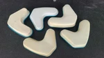 Schutt Football Helmet Jawpads Mix And Match Sizes (lot Of 5). Fixed Price $10.00.