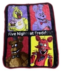 Five Nights At Freddys Mink Throw Blanket 38 X 50" Horror Video Game Character. Fixed Price $20.00.