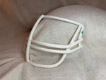 Vintage 80'S Schutt White Nopo Green Dot Football Helmet Facemask #1. Fixed Price $95.00.
