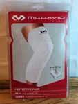 Mcdavid 6446 Protective Pads Hex Leg Sleeves Pair White Large. Fixed Price $34.99.