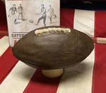Vintage 1940S Spalding Leather Official Football W/ Laces Great Display. Fixed Price $79.00.
