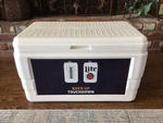 New Miller Lite Beer.football Chest Cooler Promo 23.5" X 14" Very Nice. Fixed Price $75.00.