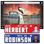 Fantasy Football Draft Board Kit - New For 2026 Large Player Stickers &. Fixed Price $29.99.