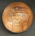 Wembley Cup-tie Match 1924 Vintage Leather Football Soccer. Fixed Price $113.99.
