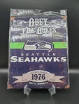 Obey The Rules Seattle Seahawks Sign Metal Embossed Retro Pub Man Cave Bedroom. Fixed Price $24.95.
