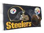Pittsburgh Steelers Nfl 3' X 5' Game Day Flag Helmet & Football Wincraft New. Fixed Price $14.99.