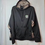 Green Bay Packers Hoodie Camo Trim Mens Black With Brown Dunbrooke. Fixed Price $24.99.