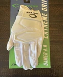 Cutters Extreme Grip Gamer 4.0 Football Gloves Adult Xl White. Fixed Price $30.00.