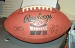 Peyton Manning Football: Rawlings Peewee Size: 9 1/2" Nfl Kids #18. Fixed Price $15.00.