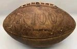 Vintage 1950S Rawlings R100 Leather Football Triple Laced Original Laces. Fixed Price $69.99.