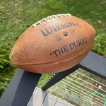 Vintage Wilson "the Duke" Official Pattern Leather Football Flat F1250. Fixed Price $94.00.