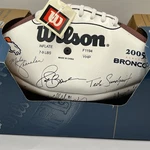 Vtg 2005 Denver Broncos Autograph Model Wilson Football Full Size. Fixed Price $100.00.