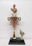 Turkey Bowl / Fantasy Football Champion Loser Trophy Crystal Cup Hand Painted. Fixed Price $49.99.
