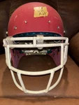 Schutt Air Xp Pro Medium Football Helmet (flat Red W/ White Face Mask). Fixed Price $55.00.