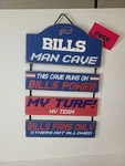 Nwt Buffalo Bills Fan Cave Hanging Foldable Wood Sign Nfl Licensed 14X10 Forever. Fixed Price $14.99.