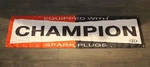 Champion Spark Plugs Banner Black Flag Big 2X8 Feet Racing Garage Mechanic. Fixed Price $15.15.