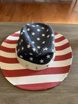 Wembley Patriotic American Flag Stars & Stripes Western Cowboy Hat. Fixed Price $20.00.