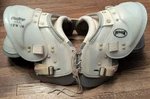 Vintage 1960S Rawlings CPW-16 Hugger White & Gray Football Shoulder Pads. Fixed Price $69.99.