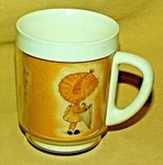 Mop Tops Mug Thermo Serv West Bend Thermal Cup Yellow Lynn Santarlasci 1973*. Fixed Price $12.99.