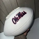 Nike Ole Miss Rebels Autograph Football Official Size & Weight Euc. Fixed Price $34.95.