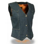 Womens Ladies Motorcycle Denim Vest W/ Soft Mesh Interior Lining - SA58. Fixed Price $44.99.