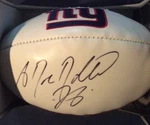 Antrel Rolle Signed Ny Giants Football #26 Team History & Logo New In Box. Fixed Price $61.95.