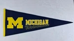 Michigan Wolverines Ncaa Embroidered Winning Streak Wool Blnd 13" X 32" Pennant. Fixed Price $15.11.