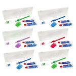 6 Pack Travel Toothbrush Kit Hiking Camping Compact Portable Adults & Kids Go. Fixed Price $19.99.