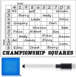 100 Football Squares Board Dry Erase - 24 X 36 Inch Reusable Office Pool Game. Fixed Price $35.99.