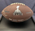Signed Football Super Bowl Xlvii Baltimore Ravens Wilson Joe Flacco? Ray Lewis?. Fixed Price $110.00.