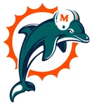Miami Dolphins Logo- Die Cut Laminated Decal, Magnet,wall Fat Head Style. Fixed Price $24.99.