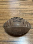Wilson Gst Prime Adult Leather Football Nfhs/ncaa School Logo Mascot Holds Air. Fixed Price $75.00.