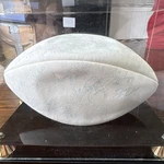 Wilson Patriots Nfl Autographed Football Original Signed Display Case. Fixed Price $100.00.